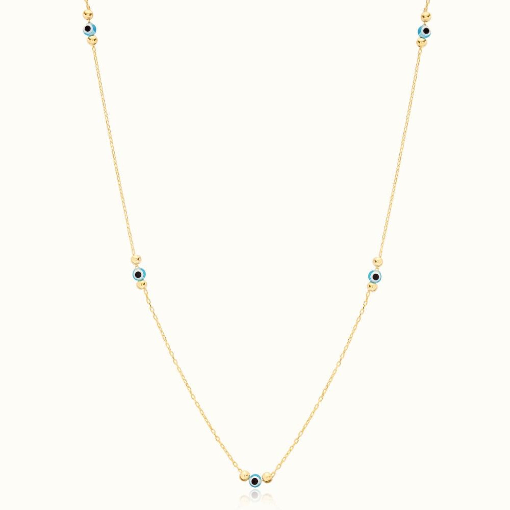 Aqua Marine Charm Necklace